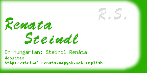 renata steindl business card